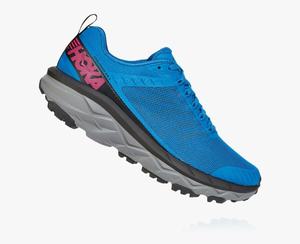 Hoka One One Women's Challenger ATR 5 Wide Trail Shoes Blue/Pink Canada Store [MJGKN-1768]